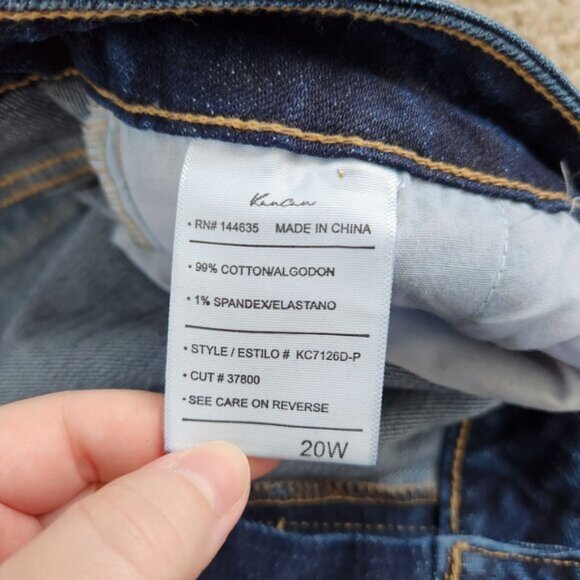 Kancan High Rise Dark Wash Blue Jeans - Picture 5 of 9